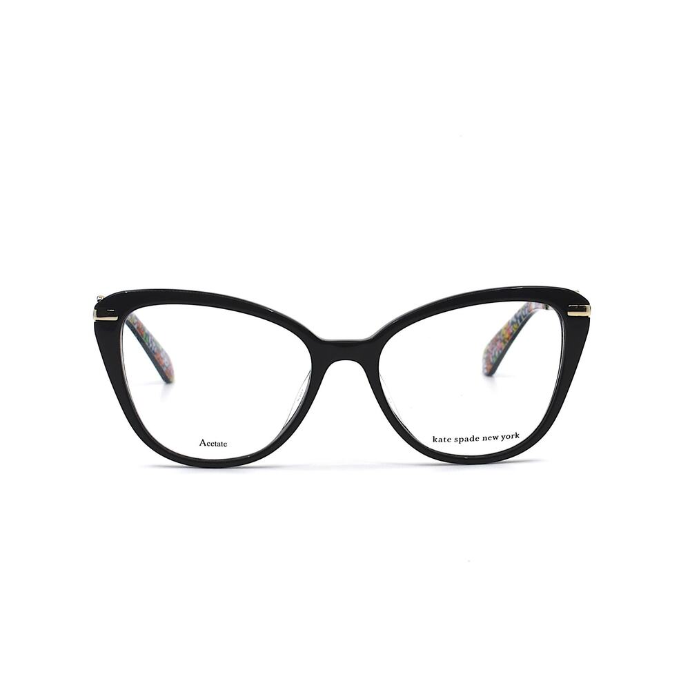 NEW KATE SPADE FLAVIA 807 BLACK/GOLD AUTHENTIC EYEGLASSES FRAME - Picture 2 of 10